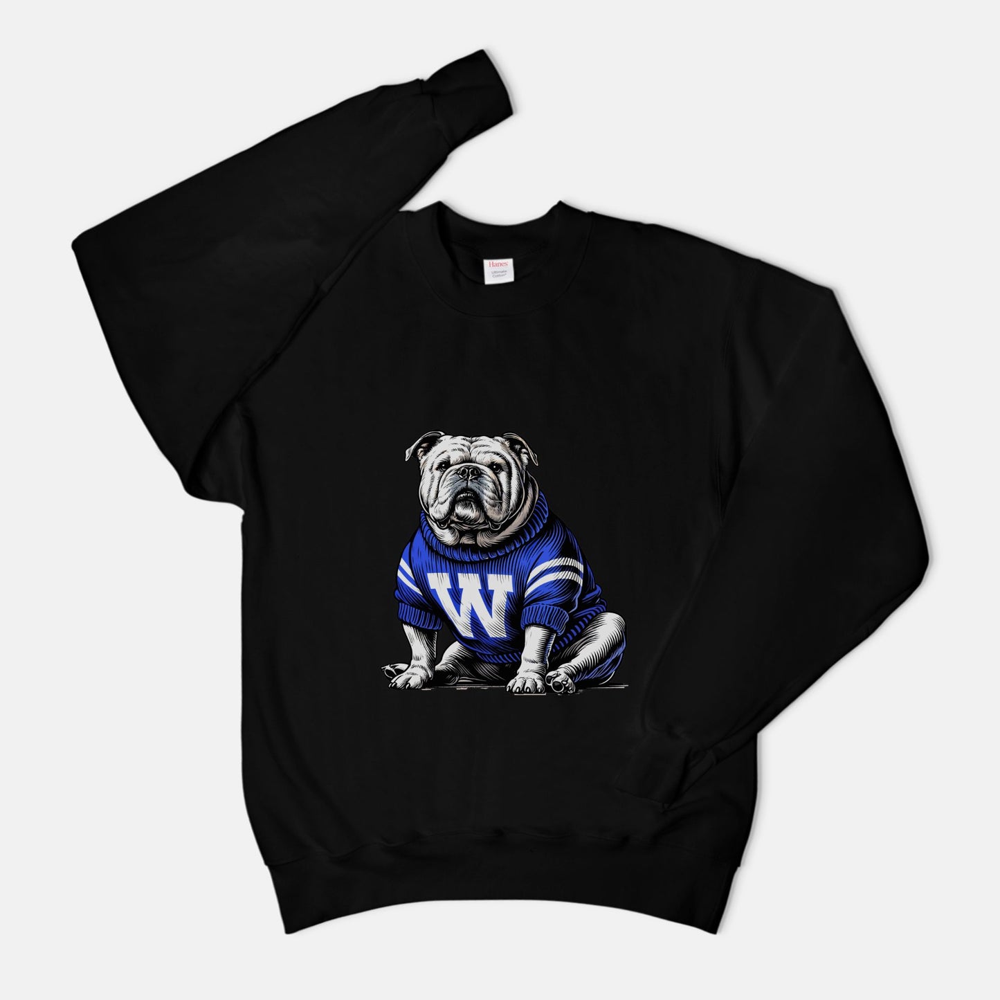 BLACK SWEAT SHIRT BULLDOG