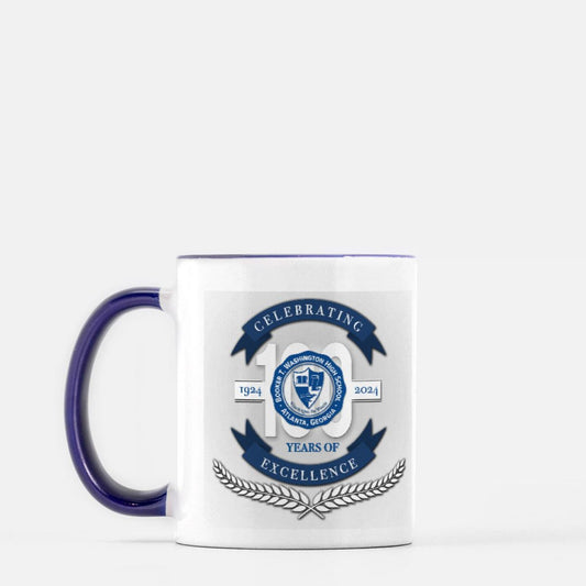 MUG WHITE AND BLUE