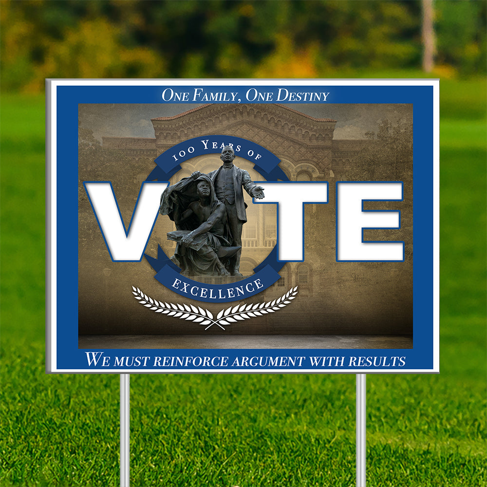 Centennial vote sign